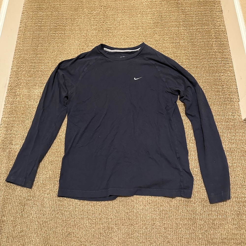 vintage navy nike long sleeve